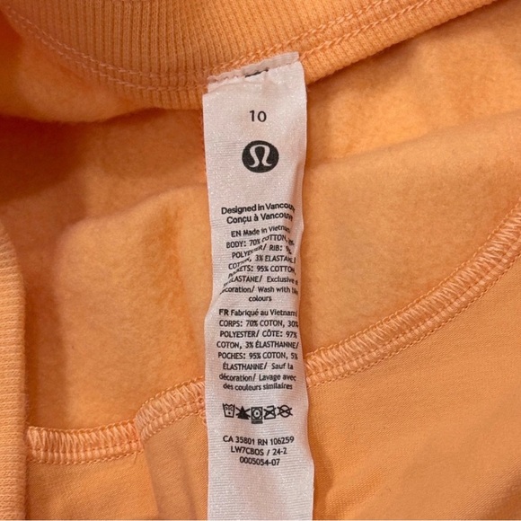 lululemon athletica Orange Drawstring Athletic Shorts - Picture 4 of 4